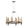 Quintiesse - Lámpara colgante con cable WILLOW 6xE14/40W/230V Ø 61 cm oro/negro