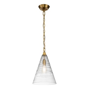 Quintiesse - Lámpara colgante con cadena ELMORE 1xE27/60W/230V, dorada