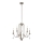 Quintiesse - Lámpara colgante con varilla KARLEE 5xE14/60W/230V Ø 61 cm cromo mate