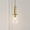 Quintiesse - Lámpara colgante con varilla KIMROSE 1xE27/60W/230V Ø 17,8 cm dorado