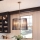 Quintiesse - Lámpara colgante con varilla LINARA 6xE14/60W/230V Ø 66 cm negro/dorado