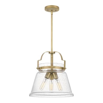 Quintiesse - Lámpara colgante con varilla WIMBERLEY 3xE27/60W/230V Ø 35,6 cm dorada