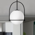 Quintiesse - Lámpara colgante de varilla SOMERSET 1xE27/60W/230V diámetro 28,9 cm negra