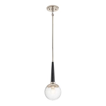 Quintiesse - Lámpara colgante en varilla MARILYN 1xE27/60W/230V Ø 19,5 cm cromo brillante/negro