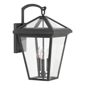 Quintiesse - Lámpara de pared exterior ALFORD L 3xE14/40W/230V IP44 negra