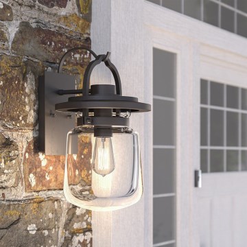 Quintiesse - Lámpara de pared exterior LASALLE M 1xE27/60W/230V IP44 bronce