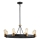 Quintiesse - Lámpara de suspensión con varilla SILAS 8xE27/60W/230V Ø 82,9 cm negro/dorado