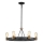 Quintiesse - Lámpara de techo con barra SILAS 6xE27/60W/230V Ø 72,3 cm negro/dorado