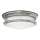 Quintiesse - Lámpara de techo para exterior HADRIAN 2xE27/40W/230V Ø 30,5 cm IP44 cromo mate