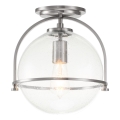 Quintiesse - Lámpara de techo SOMERSET 1xE27/60W/230V Ø 28,2 cm cromo mate