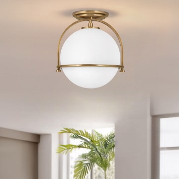 Quintiesse - Lámpara de techo SOMERSET 1xE27/60W/230V Ø 28,2 cm dorado