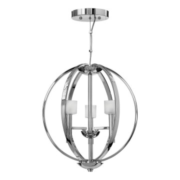 Quintiesse - Lámpara LED colgante con cable MONDO 3xG9/3W/230V Ø 45,7 cm cromo brillante