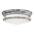 Quintiesse - Luminaria de techo exterior HADRIAN 2xE27/40W/230V diámetro 27,8 cm IP44 cromo brillante