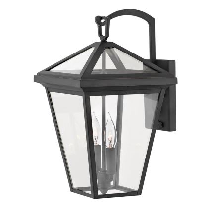 Quintiesse - Lámpara de pared exterior ALFORD M 2xE14/40W/230V IP44 negra