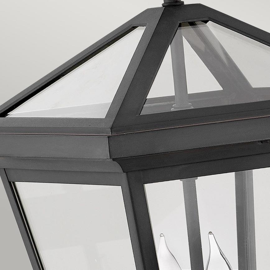 Quintiesse - Lámpara de pared exterior ALFORD M 2xE14/40W/230V IP44 negra