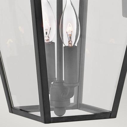 Quintiesse - Lámpara de pared exterior ALFORD M 2xE14/40W/230V IP44 negra