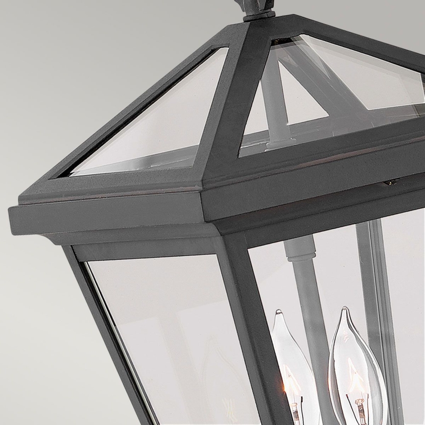 Quintiesse - Lámpara de pared exterior ALFORD S 2xE14/40W/230V IP44 negra