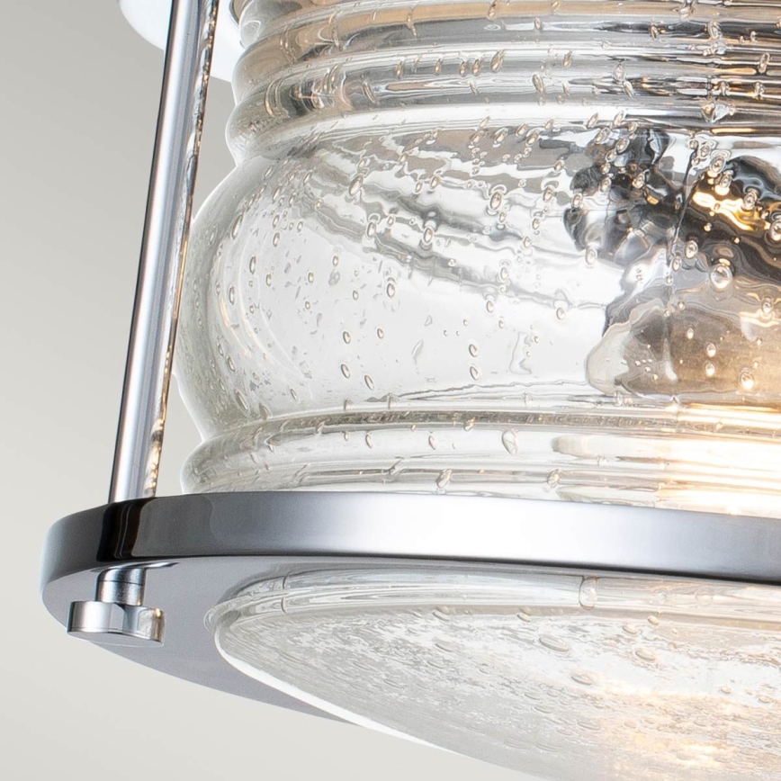 Quintiesse - Lámpara de techo para baño ASHLAND 2xE27/60W/230V Ø 30,5 cm IP44 cromo brillante