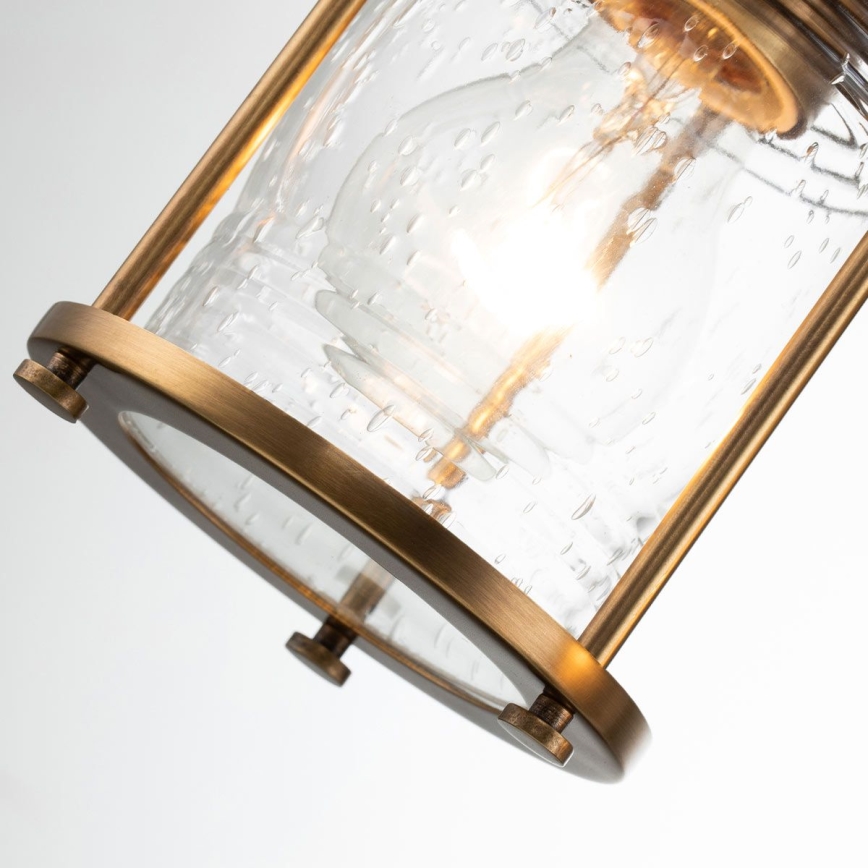 Quintiesse - Aplique de pared exterior ASHLAND BAY 3xE27/60W/230V IP44 acabado bronce