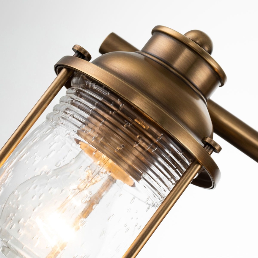 Quintiesse - Aplique de pared exterior ASHLAND BAY 3xE27/60W/230V IP44 acabado bronce