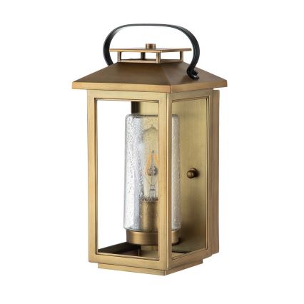 Quintiesse - Aplique de pared exterior ATWATER S 1xE27/60W/230V IP44 dorado