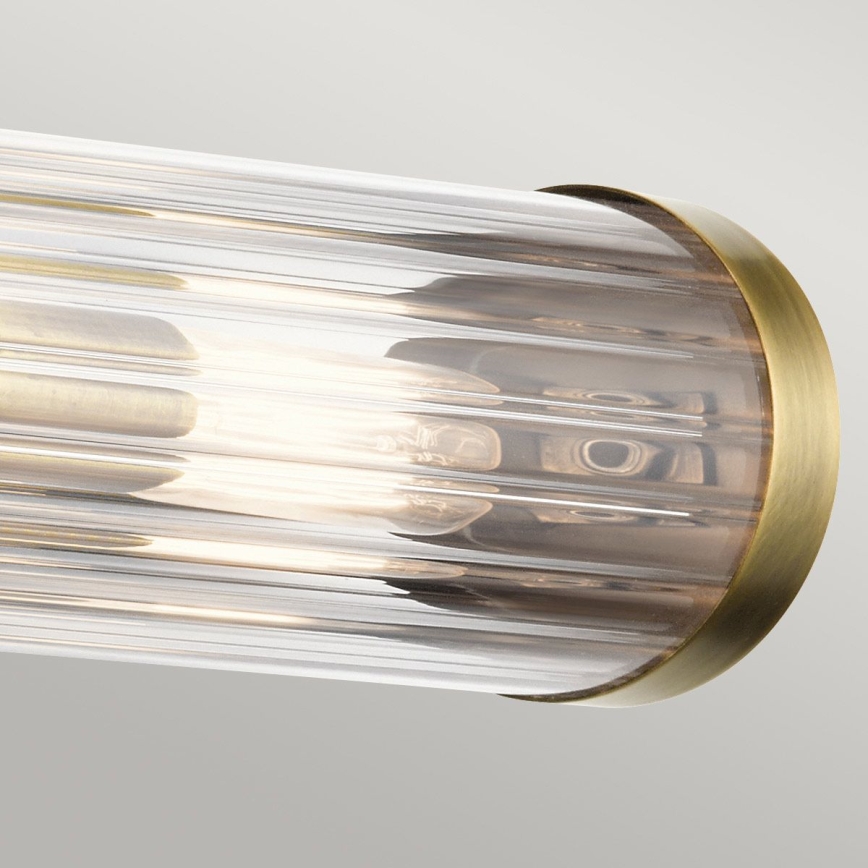 Quintiesse - Aplique de pared para baño AZORES 2xE14/40W/230V IP44 dorado