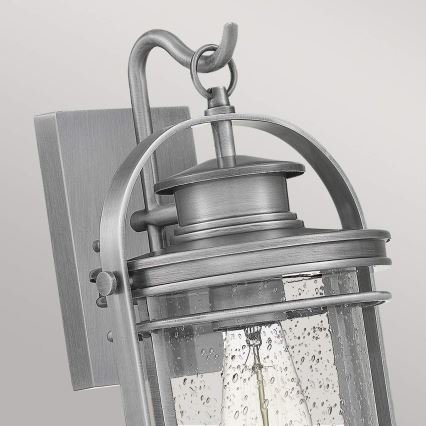 Quintiesse - Aplique de pared para exterior BOOKER M 1xE27/60W/230V IP44 cromo mate