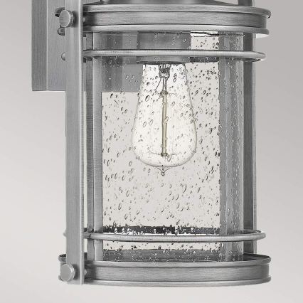 Quintiesse - Aplique de pared para exterior BOOKER M 1xE27/60W/230V IP44 cromo mate