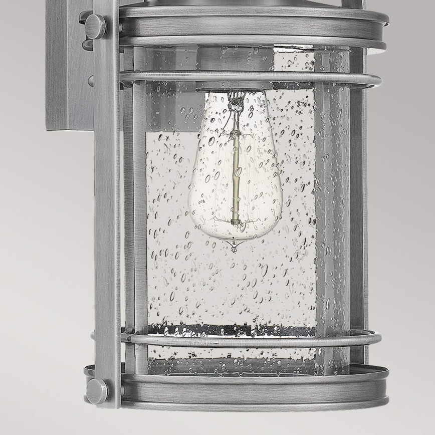 Quintiesse - Aplique de pared para exterior BOOKER M 1xE27/60W/230V IP44 cromo mate
