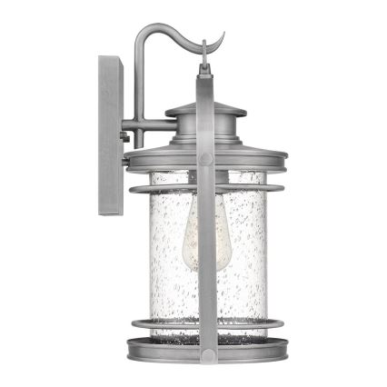 Quintiesse - Aplique de pared para exterior BOOKER M 1xE27/60W/230V IP44 cromo mate