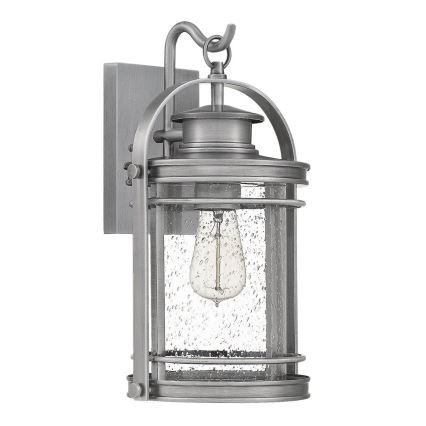 Quintiesse - Aplique de pared para exterior BOOKER M 1xE27/60W/230V IP44 cromo mate