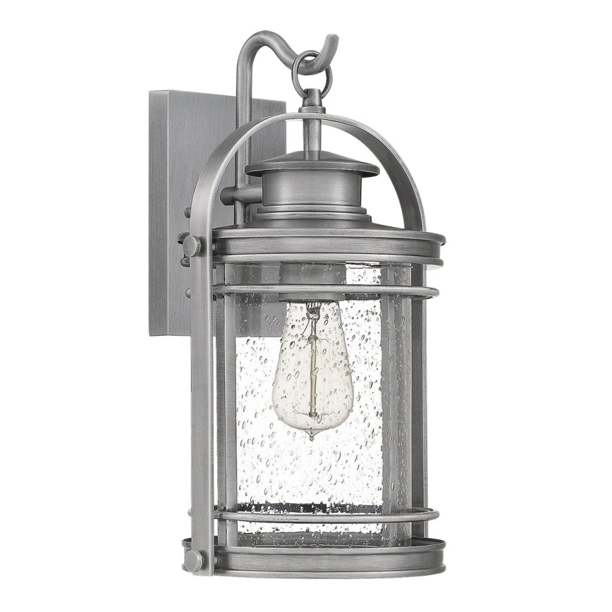 Quintiesse - Aplique de pared para exterior BOOKER M 1xE27/60W/230V IP44 cromo mate