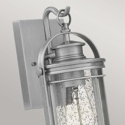 Quintiesse - Aplique de pared para exteriores BOOKER S 1xE27/60W/230V IP44 cromo mate