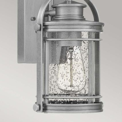 Quintiesse - Aplique de pared para exteriores BOOKER S 1xE27/60W/230V IP44 cromo mate