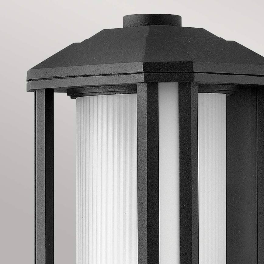 Quintiesse - Aplique de pared exterior CASTELLE M 1xE27/60W/230V IP44 negra