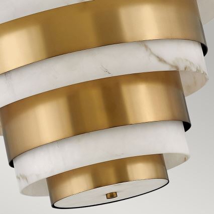 Quintiesse - Lámpara colgante con varilla ECHELON 8xE14/40W/230V dorada