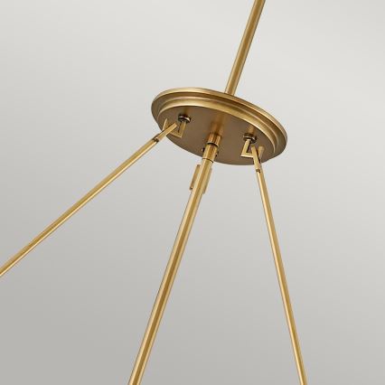 Quintiesse - Lámpara colgante con varilla ECHELON 8xE14/40W/230V dorada