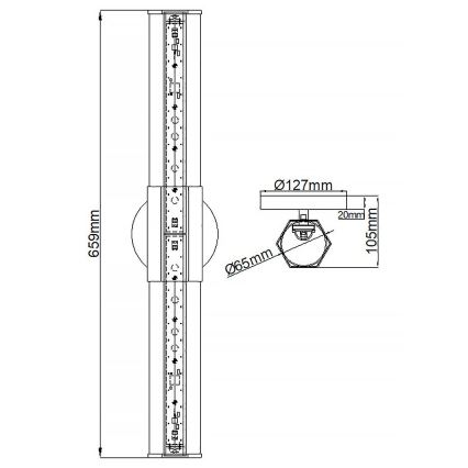 Quintiesse - Aplique LED de pared para baño FACET 2xLED/12W/230V IP44 dorado