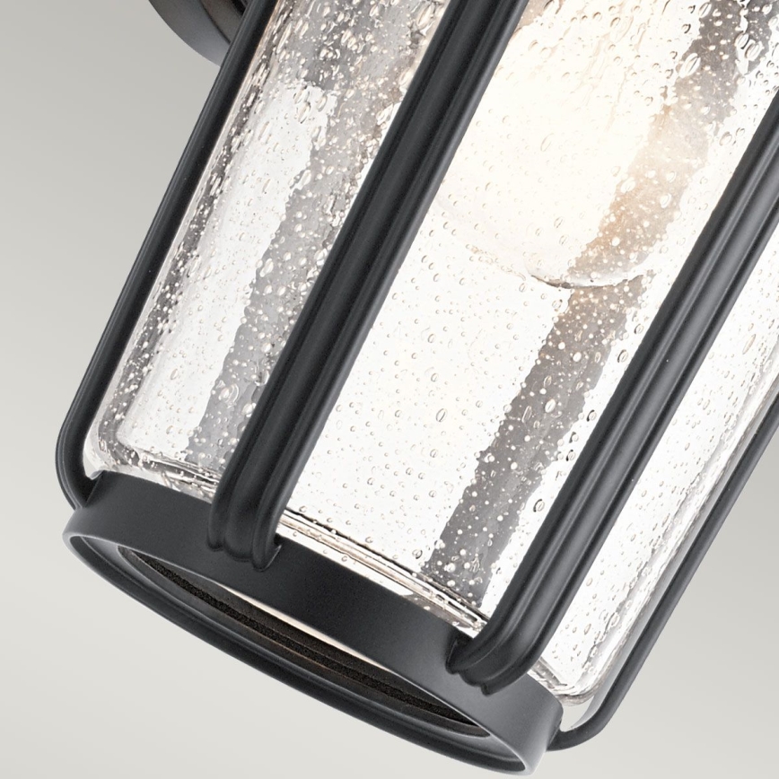 Quintiesse - Aplique de pared exterior FAIRFIELD M 1xE27/60W/230V IP44 negro