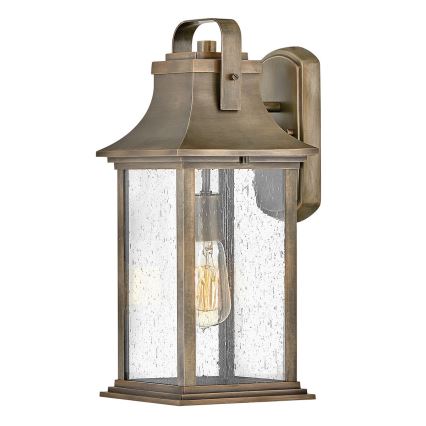 Quintiesse - Aplique de pared exterior GRANT M 1xE27/60W/230V IP44 bronce