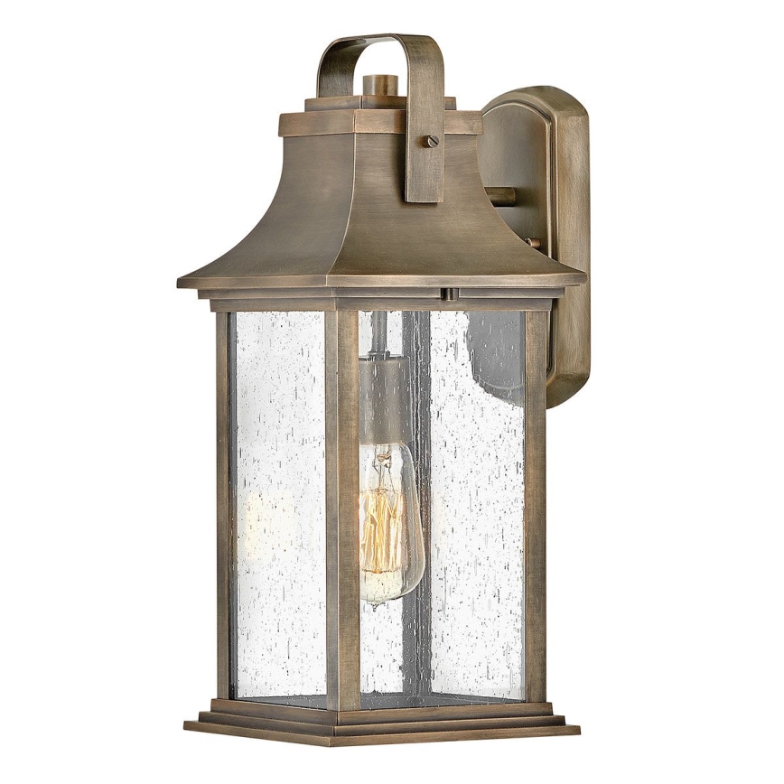 Quintiesse - Aplique de pared exterior GRANT M 1xE27/60W/230V IP44 bronce
