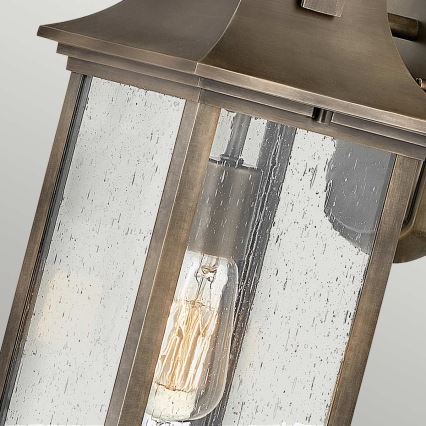 Quintiesse - Aplique de pared exterior GRANT M 1xE27/60W/230V IP44 bronce