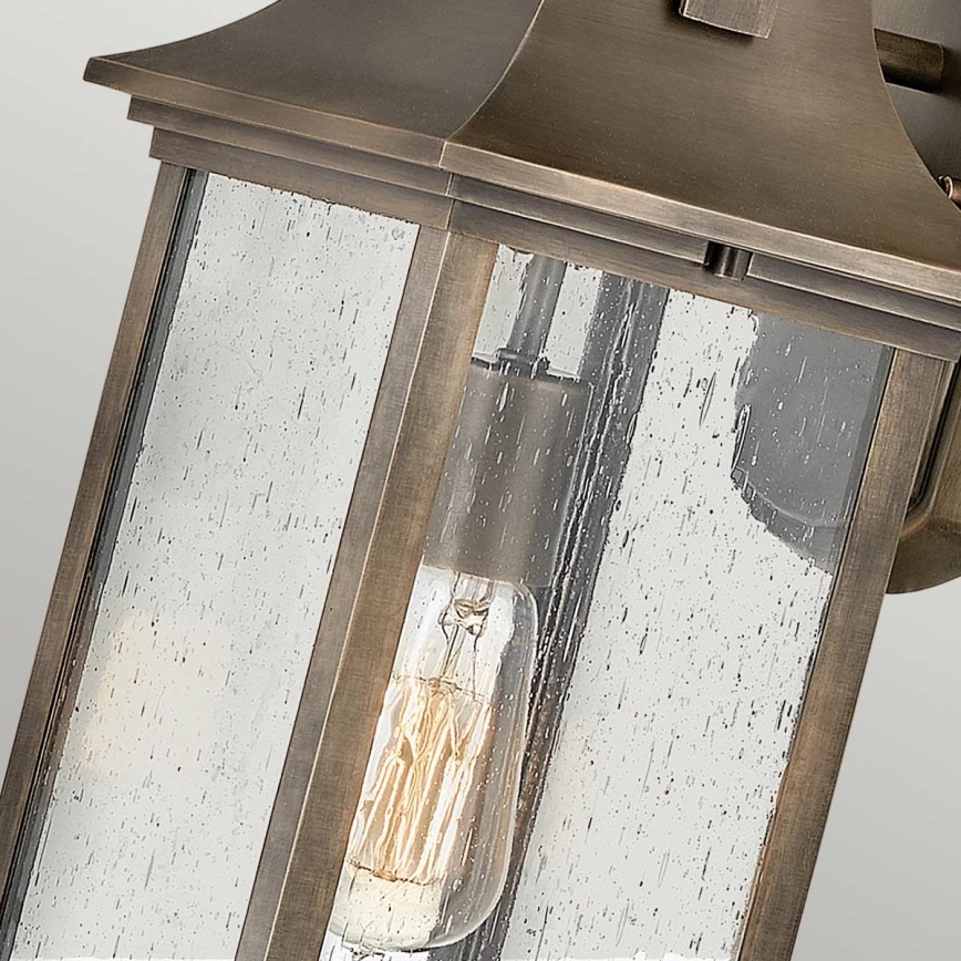 Quintiesse - Aplique de pared exterior GRANT M 1xE27/60W/230V IP44 bronce