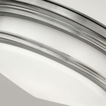 Quintiesse - Lámpara de techo para exterior HADRIAN 2xE27/40W/230V Ø 30,5 cm IP44 cromo mate