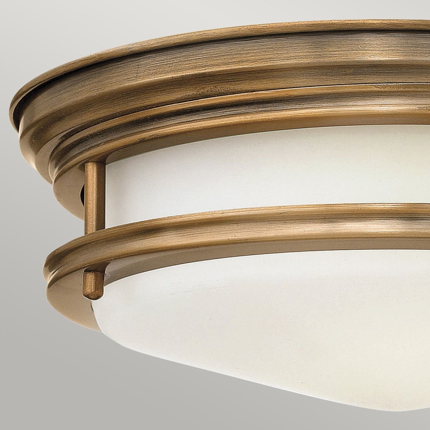 Quintiesse - Luminaria de techo para exterior HADRIAN 2xE27/40W/230V Ø 30,5 cm IP44 acabado bronce
