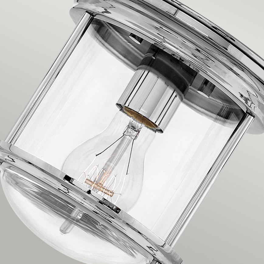 Quintiesse - Luminaria de techo para exterior HADRIAN 1xE27/60W/230V Ø 16,8 cm IP44