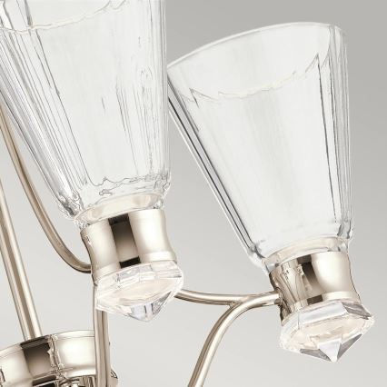 Quintiesse - Lámpara LED para baño sobre varilla KAYVA LED/24W/230V IP44 cromo brillante