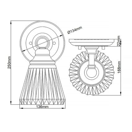 Quintiesse - Aplique de pared LED para baño KEYNES 1xG9/3W/230V IP44 cromado brillante