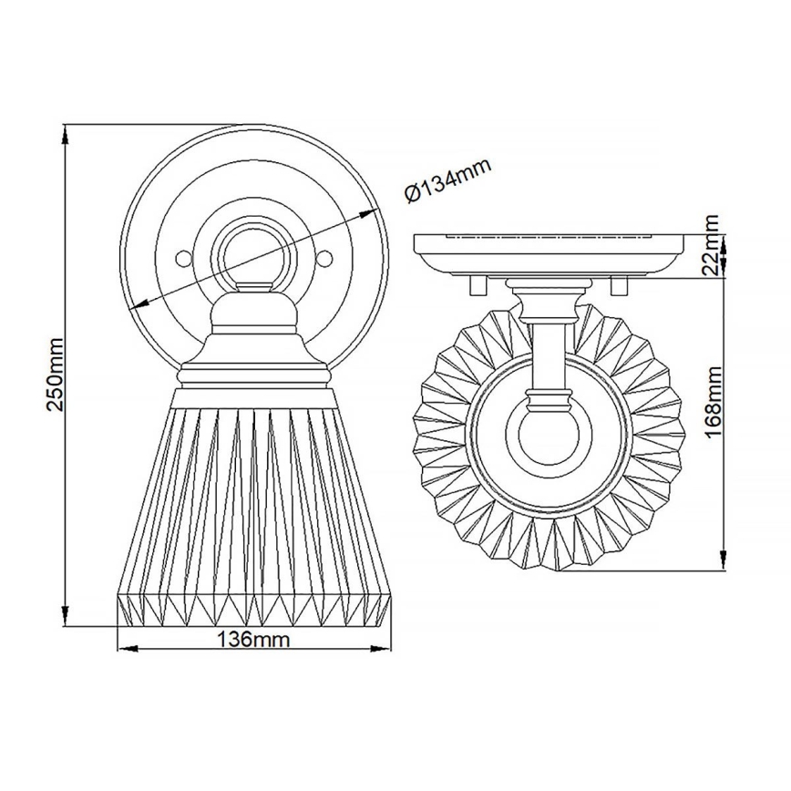 Quintiesse - Aplique de pared LED para baño KEYNES 1xG9/3W/230V IP44 cromado brillante