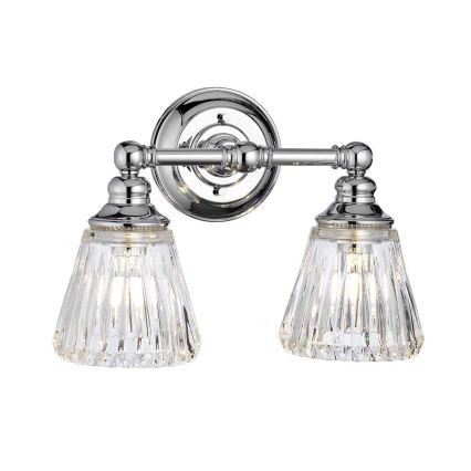 Quintiesse - Aplique LED de pared para baño KEYNES 2xG9/3W/230V IP44 cromado brillante